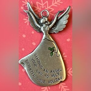 Ganz Angel Ornament “Sending An Angel Your Way To Help Brighten Your Holiday”